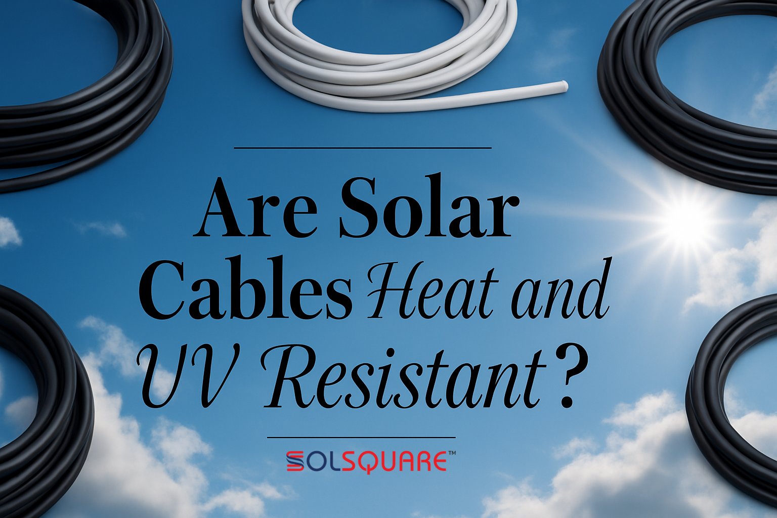 Are solar cables heat and uv resistant